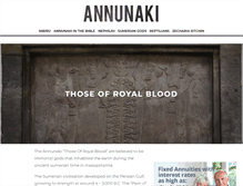 Tablet Screenshot of annunaki.org